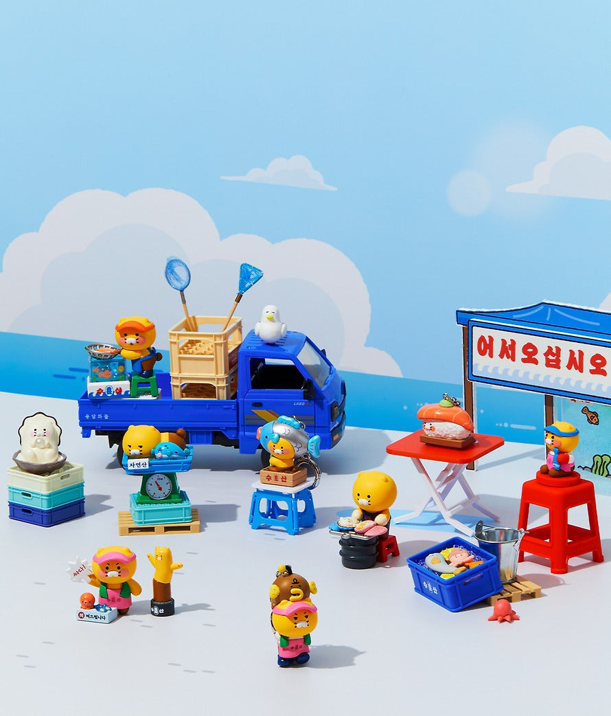 [KAKAO FRIENDS]Choonsik Seafood Market Figure Blind Box Collection Set.