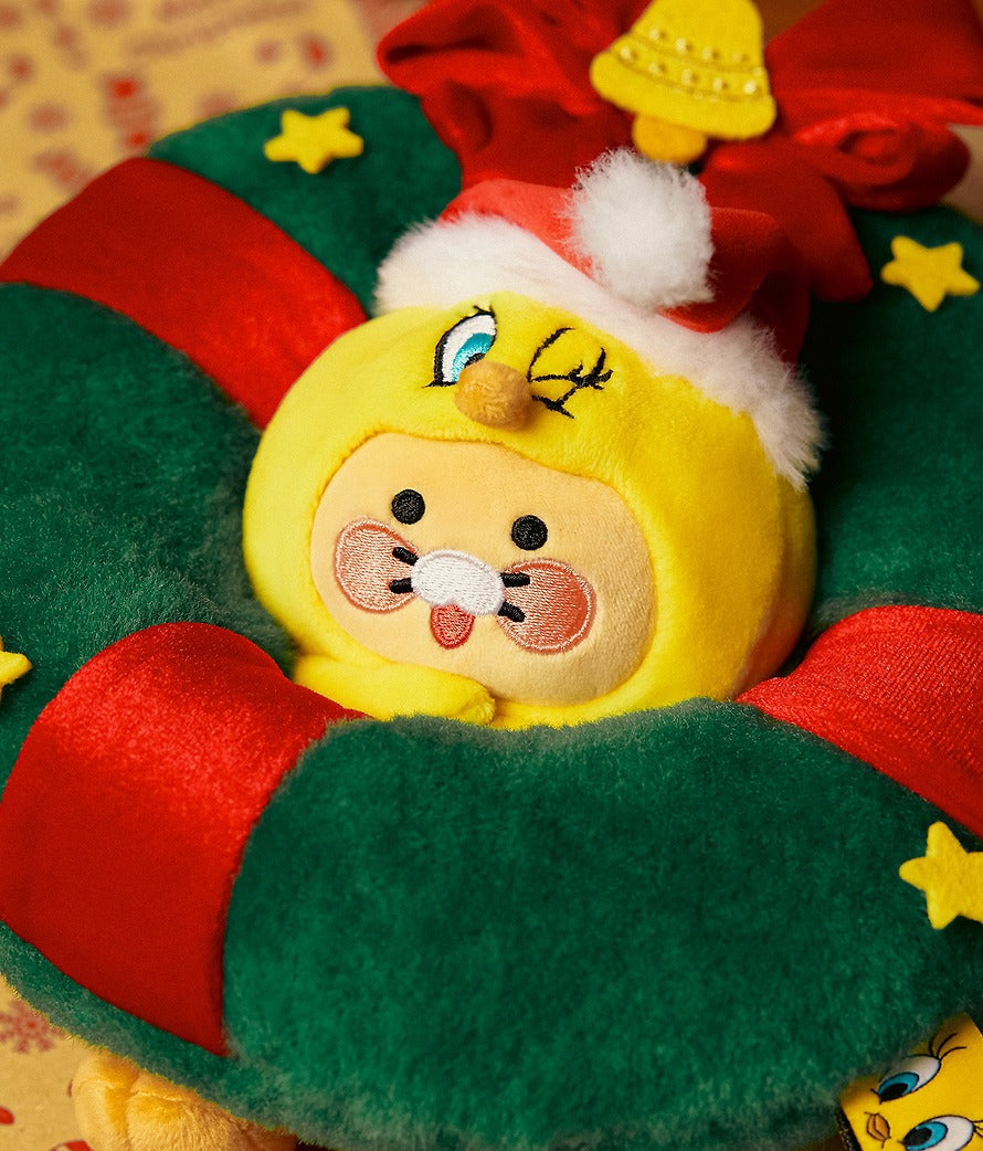 [KAKAO FRIENDS]Looney Tunes X Friends Christmas Wreath Plush Ornament