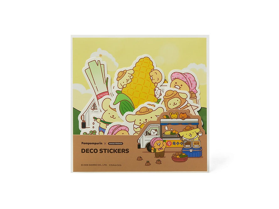 [KAKAO FRIENDS] Pompompurin x Kakao Friends Chunshik Deco Sticker Pack