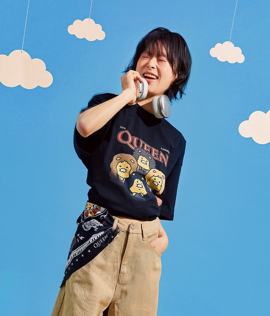[KAKAO FRIENDS] QUEEN x Kakao Friends T-Shirt  Chunshik