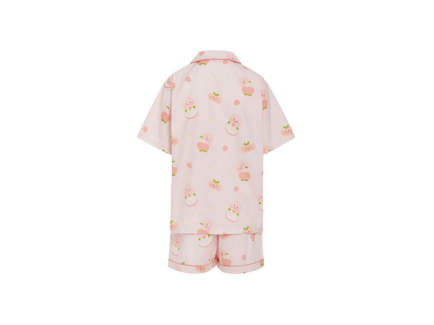 [KAKAO FRIENDS] Peach Women Pajama Set Pink Lounge Wear Apeach
