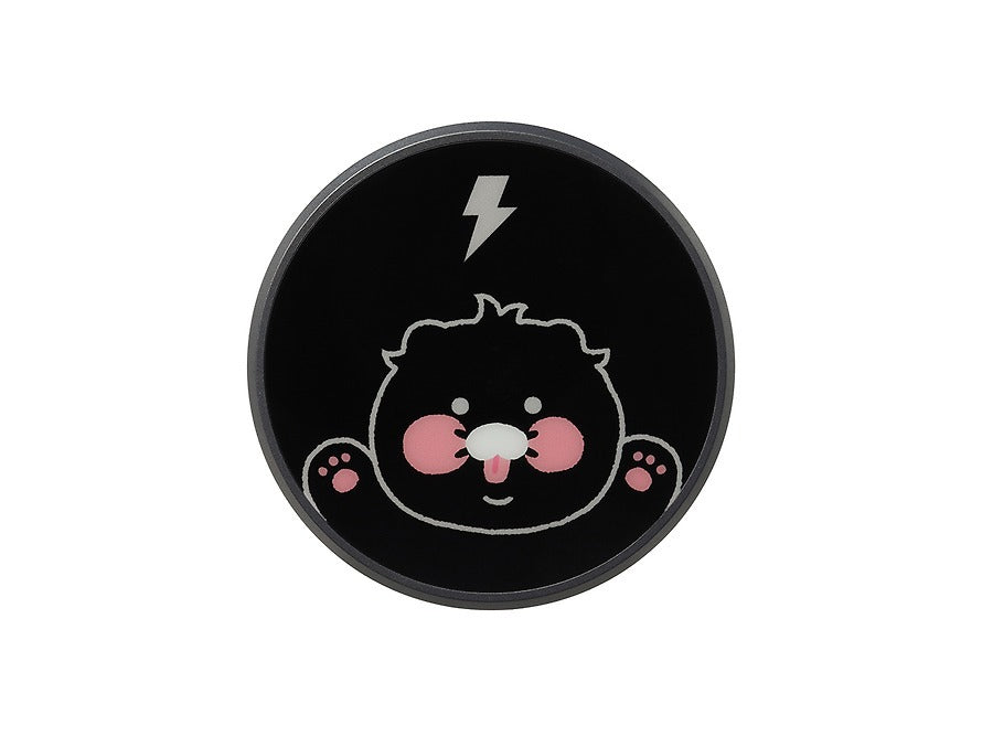 [KAKAO FRIENDS]Black Choonsik Qi2 Magnetic Car Charger with Cooling Fan