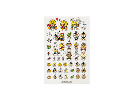 [KAKAO FRIENDS] Looney Tunes X Friends Gold Foil Clear Sticker Sheet