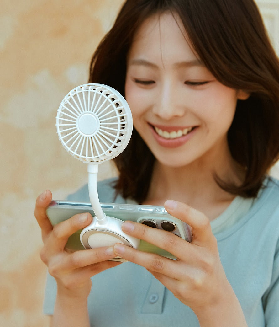 [KAKAO FRIENDS]Magnetic Handheld Fan Phone Holder Mini Fan Chunshik