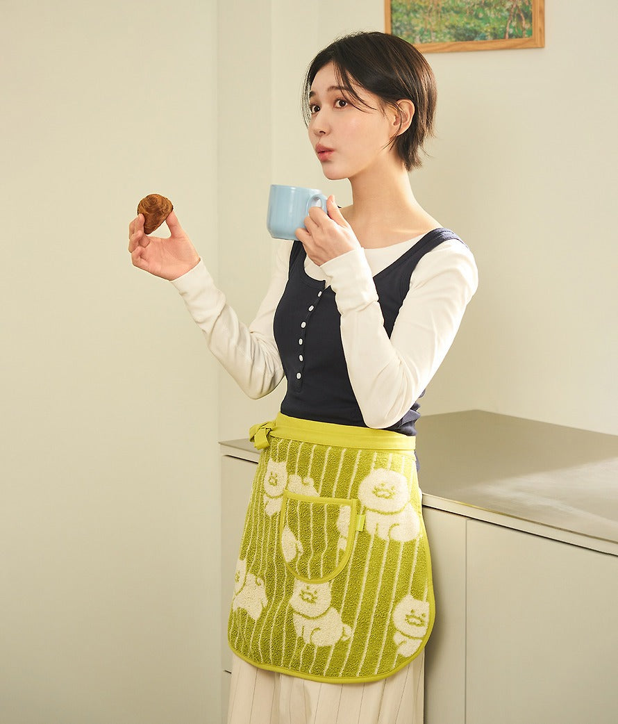[KAKAO FRIENDS]FRIENDAY Terry Waist Apron Chunshik Kitchen Apron