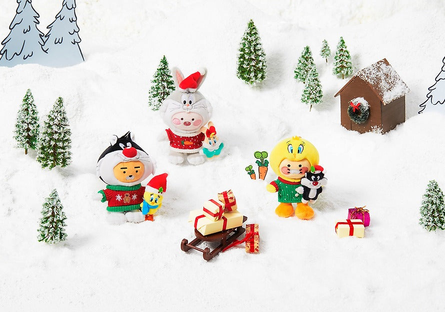 [KAKAO FRIENDS]Looney Tunes X Friends Tweety Plush Keyring