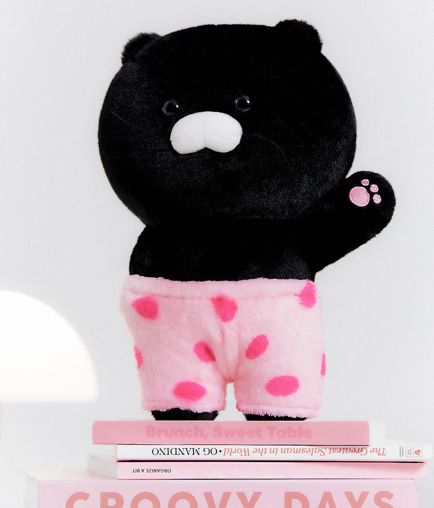 [KAKAO FRIENDS] Black Chunsik Standing Baby Pillow