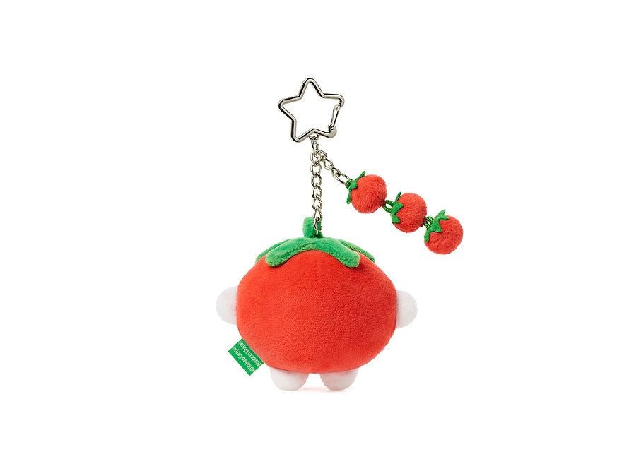 [KAKAO FRIENDS] Chunsik Tomato Keyring Plush Doll Chundorak Series