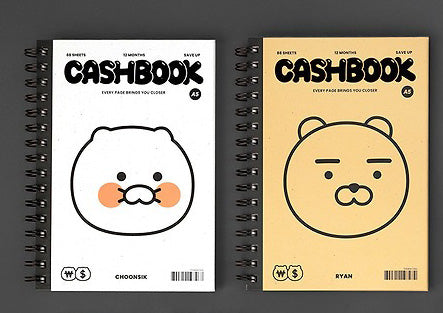[KAKAO FRIENDS]Choonsik / Ryan Monotone Expense Cashbook