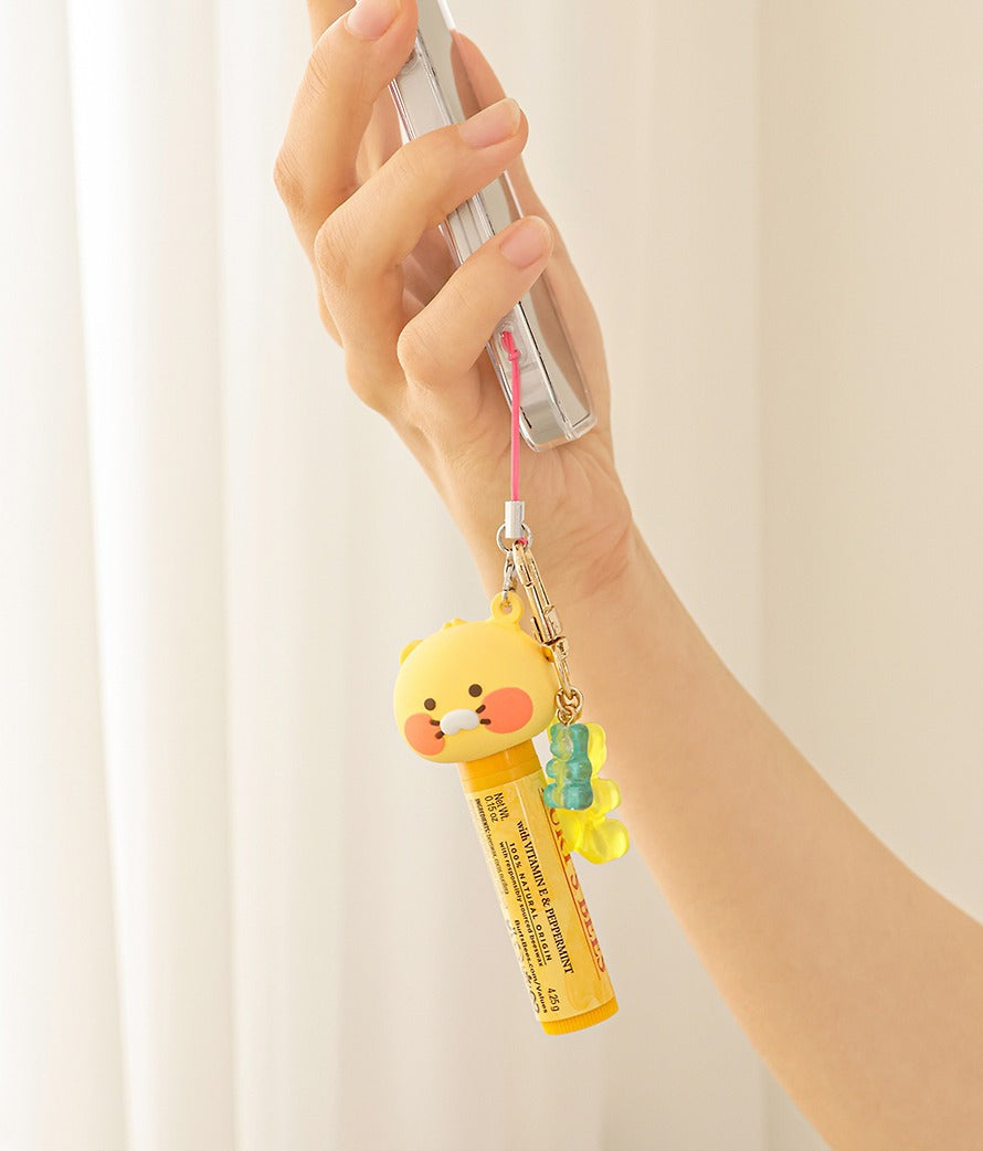 [KAKAO FRIENDS]Lip Balm Cap Keyring Chunsik,Ryan,Apeach