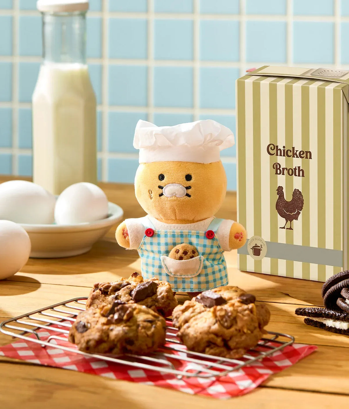 [KAKAO FRIENDS]Chunshik Grocery Market Baker Plush Keyring