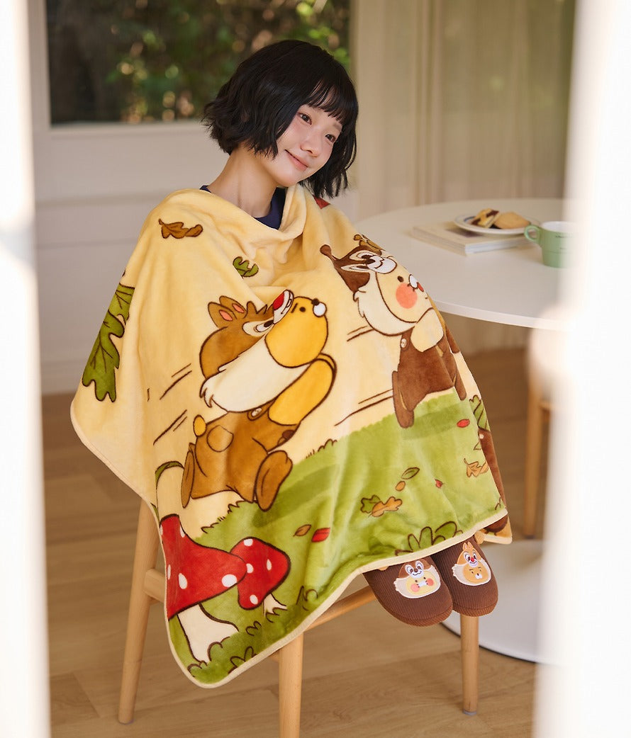 [KAKAO FRIENDS]Disney Chip 'n Dale X Kakao Friends Ryan & Chunshik Knee Blanket