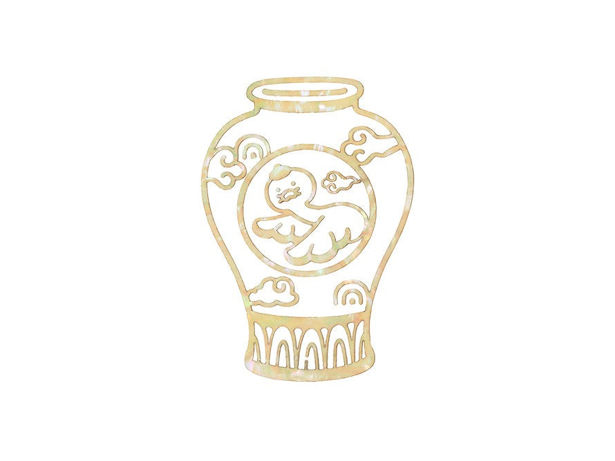 [KAKAO FRIENDS]Korean Traditional Mother of Pearl Sticker Collection Chunshik Ryan