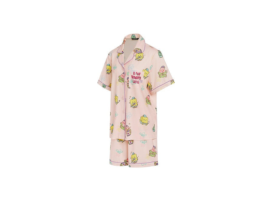 [KAKAO FRIENDS]x SpongeBob Women Pajama Set Pink Lounge Wear