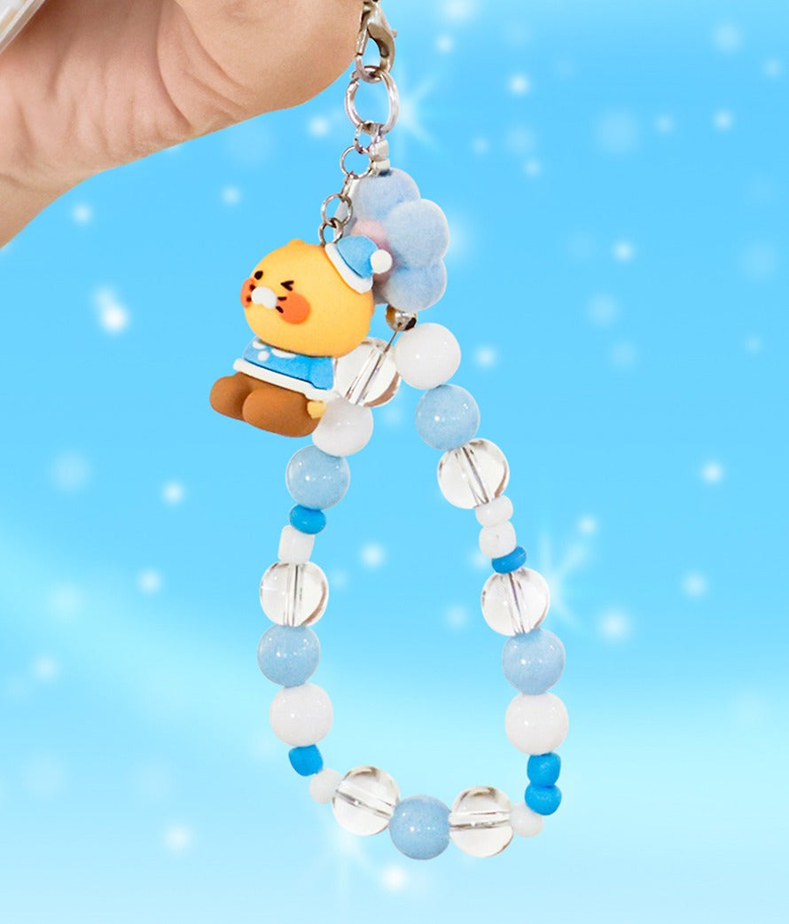 [KAKAO FRIENDS] Chunshik Winter Figure Beaded Phone Strap