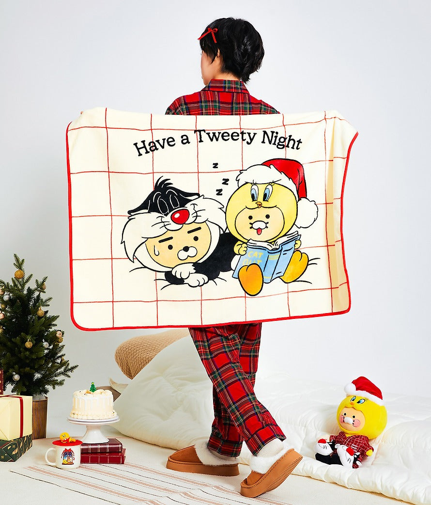[KAKAO FRIENDS]Looney Tunes X Friends Little Ryan & Baby Chunsik Blanket