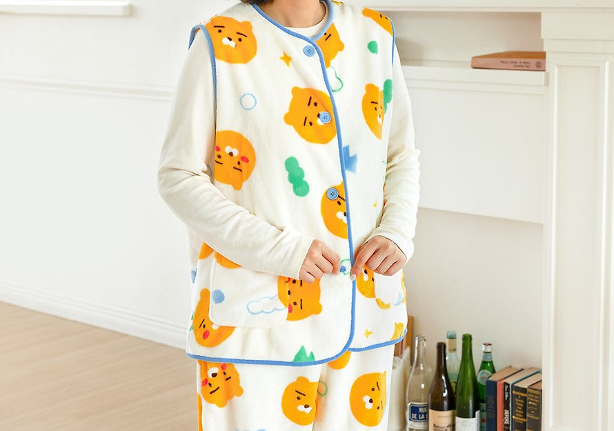 [KAKAO FRIENDS] Cozy Sleeveless Vest Chunsik/Ryan