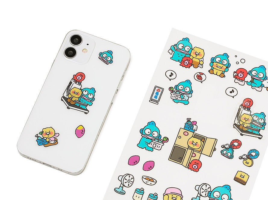 [KAKAO FRIENDS] × Hangyodon Transparent Sticker Sets (Blue / Red Ver.)