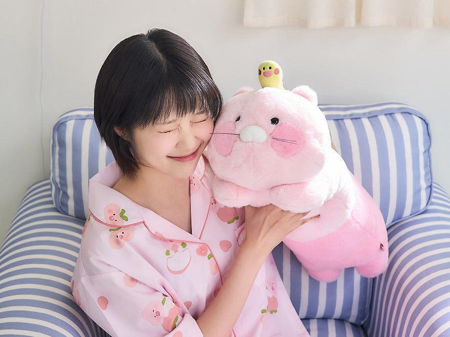 [KAKAO FRIENDS] Peach Long Body Pillow Plush Chunshik Cushion