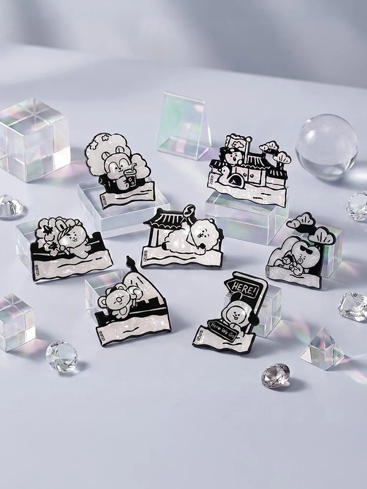 [BTS]BT21 Hologram Puzzle Magnet Blind Box(Random design)