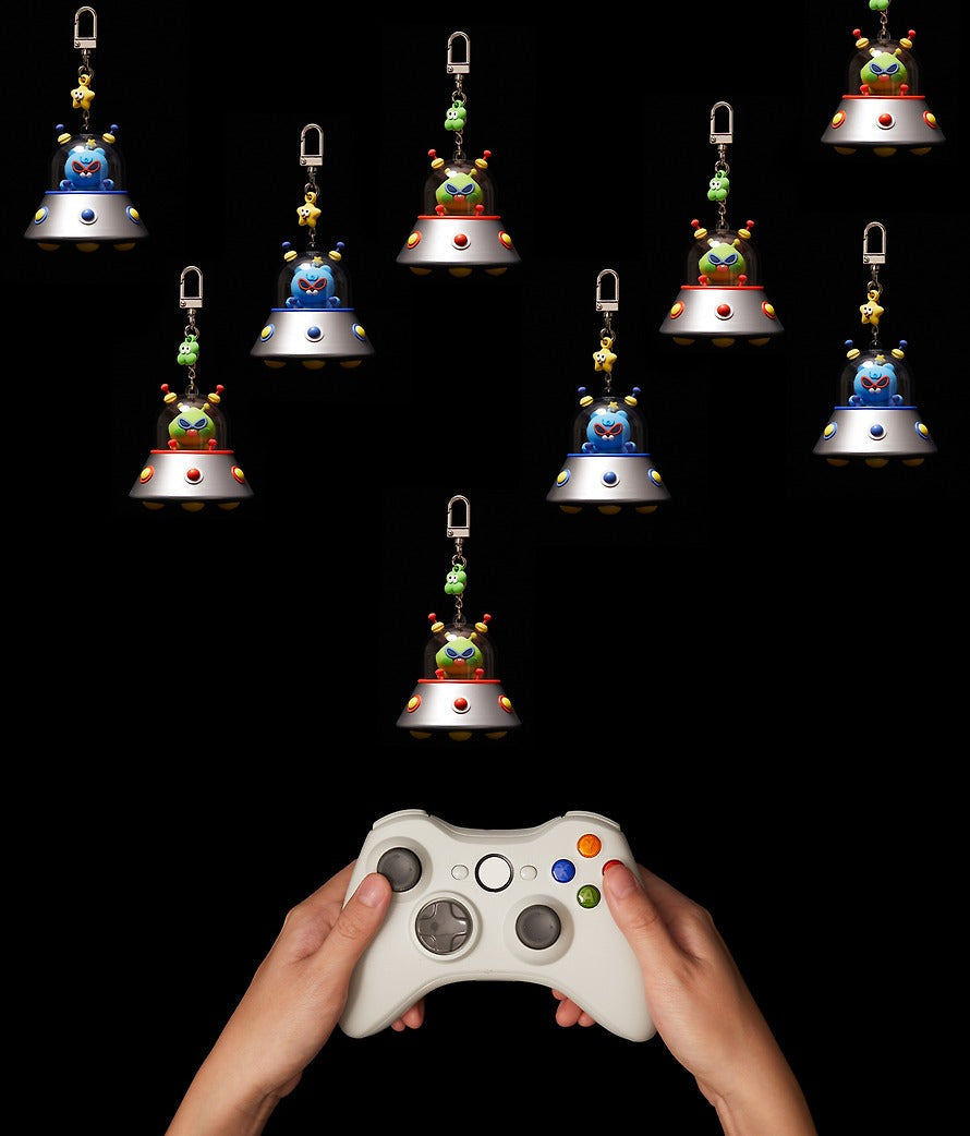 [KAKAO FRIENDS] Lucky Beam Alien UFO Light-Up Keyring