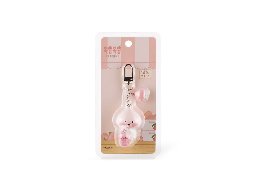 [KAKAO FRIENDS] Peach Figure Keyring Set Apeach Peach and Juice
