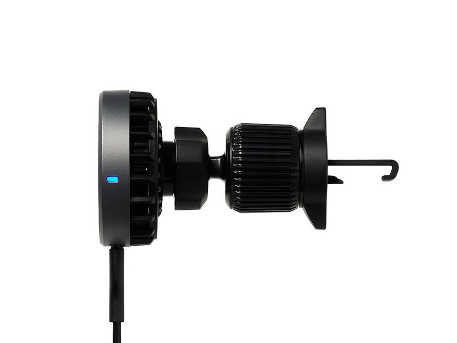[KAKAO FRIENDS]Black Choonsik Qi2 Magnetic Car Charger with Cooling Fan