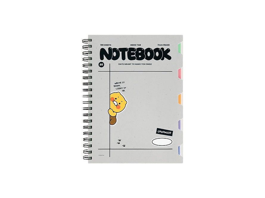 [KAKAO FRIENDS]Choonsik / Ryan Monotone PP Cover System Spiral Notebook