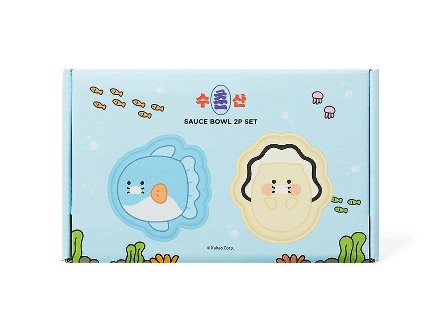 [KAKAO FRIENDS]Choonsik Seafood Sauce Bowl Set 2 Pieces Cute Character Dish