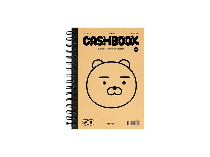 [KAKAO FRIENDS]Choonsik / Ryan Monotone Expense Cashbook
