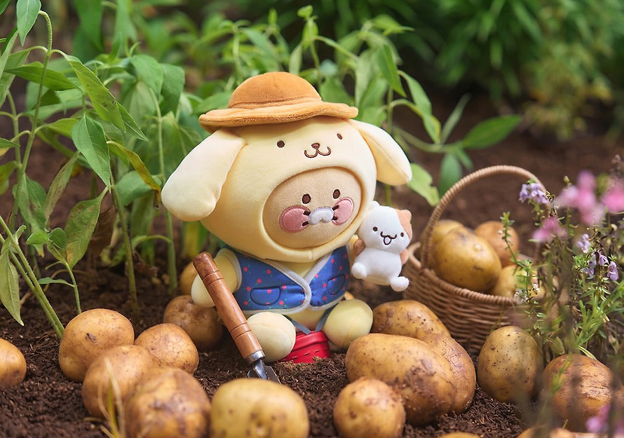 [KAKAO FRIENDS] Pompompurin x Kakao Friends Chunshik Medium Plush Doll