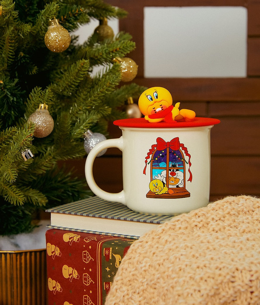 [KAKAO FRIENDS]Looney Tunes X Friends Mug & Lid Set Little Ryan & Baby Chunsik