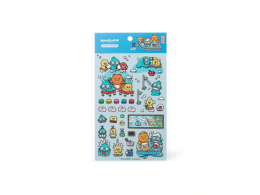 [KAKAO FRIENDS] × Hangyodon Transparent Sticker Sets (Blue / Red Ver.)