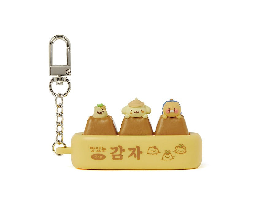 [KAKAO FRIENDS] Pompompurin x Kakao Friends Clicker Keycap Figure Keyring Chunshik