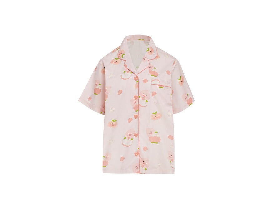 [KAKAO FRIENDS] Peach Women Pajama Set Pink Lounge Wear Apeach