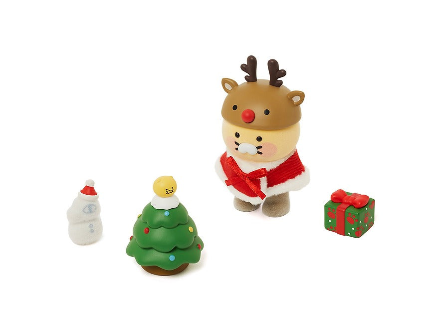 [KAKAO FRIENDS] OOTD Figure Decoration Set Christmas Chunsik
