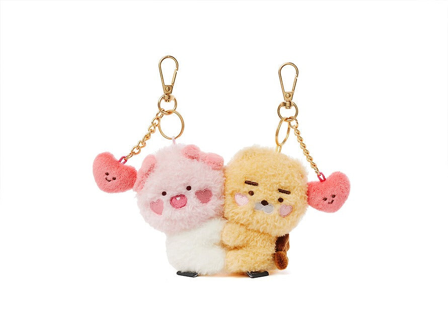 [KAKAO FRIENDS]Little Ryan and Little Apeach Plush Magnet Keyring Set