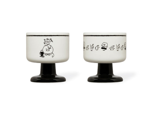 [KAKAO FRIENDS]Black and White Chef x Kakao Friends Chunsik Black and White Bowl Set (2 Pieces)