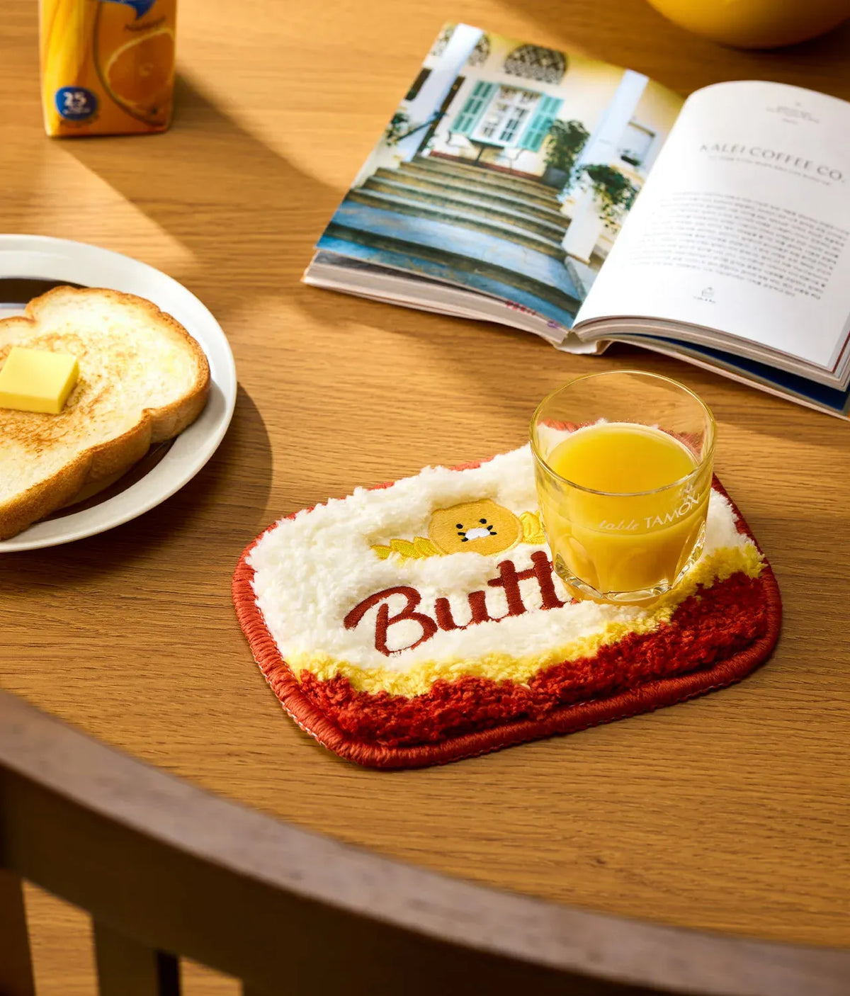 [KAKAO FRIENDS]Chunshik Grocery Market Butter Mini Rug