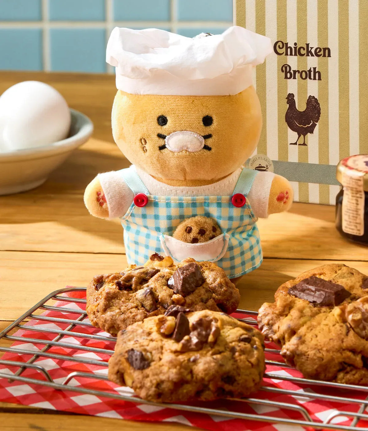[KAKAO FRIENDS]Chunshik Grocery Market Baker Plush Keyring