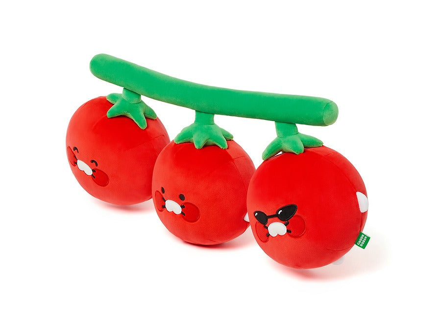 [KAKAO FRIENDS] Chunsik Tomato Cluster Plush Cushion Chundorak Series