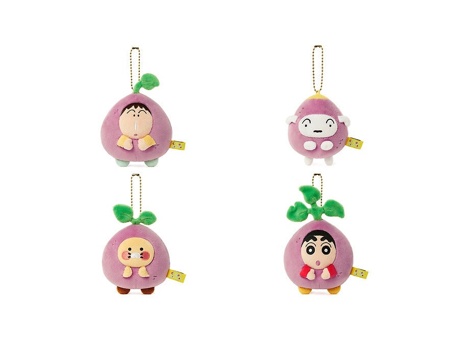 [KAKAO FRIENDS]Crayon Shin-chan x Kakao Friends Sweet Potato Plush Keyring Set
