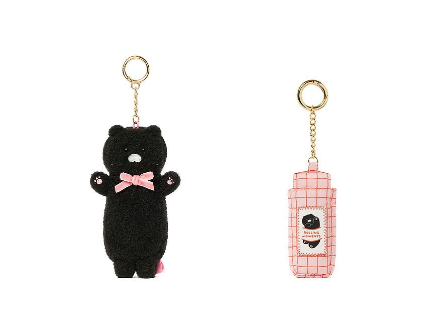 [KAKAO FRIENDS]Black Choonsik Lip Balm Case Keyring
