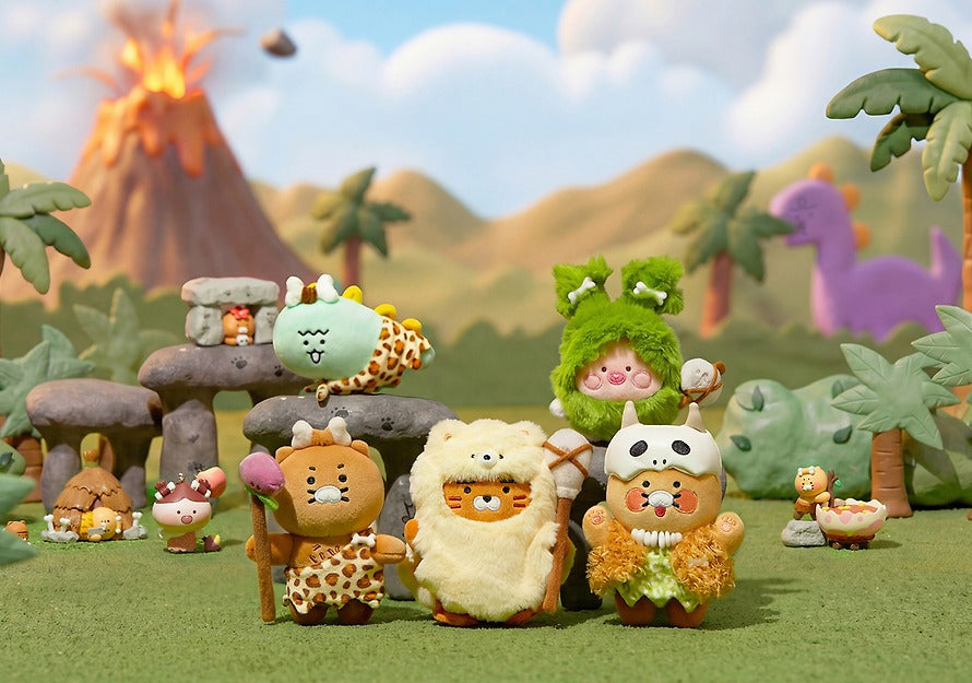 [KAKAO FRIENDS]Cave Age Plush Keyring Collection Chunshik Ryan Apeach Jordy