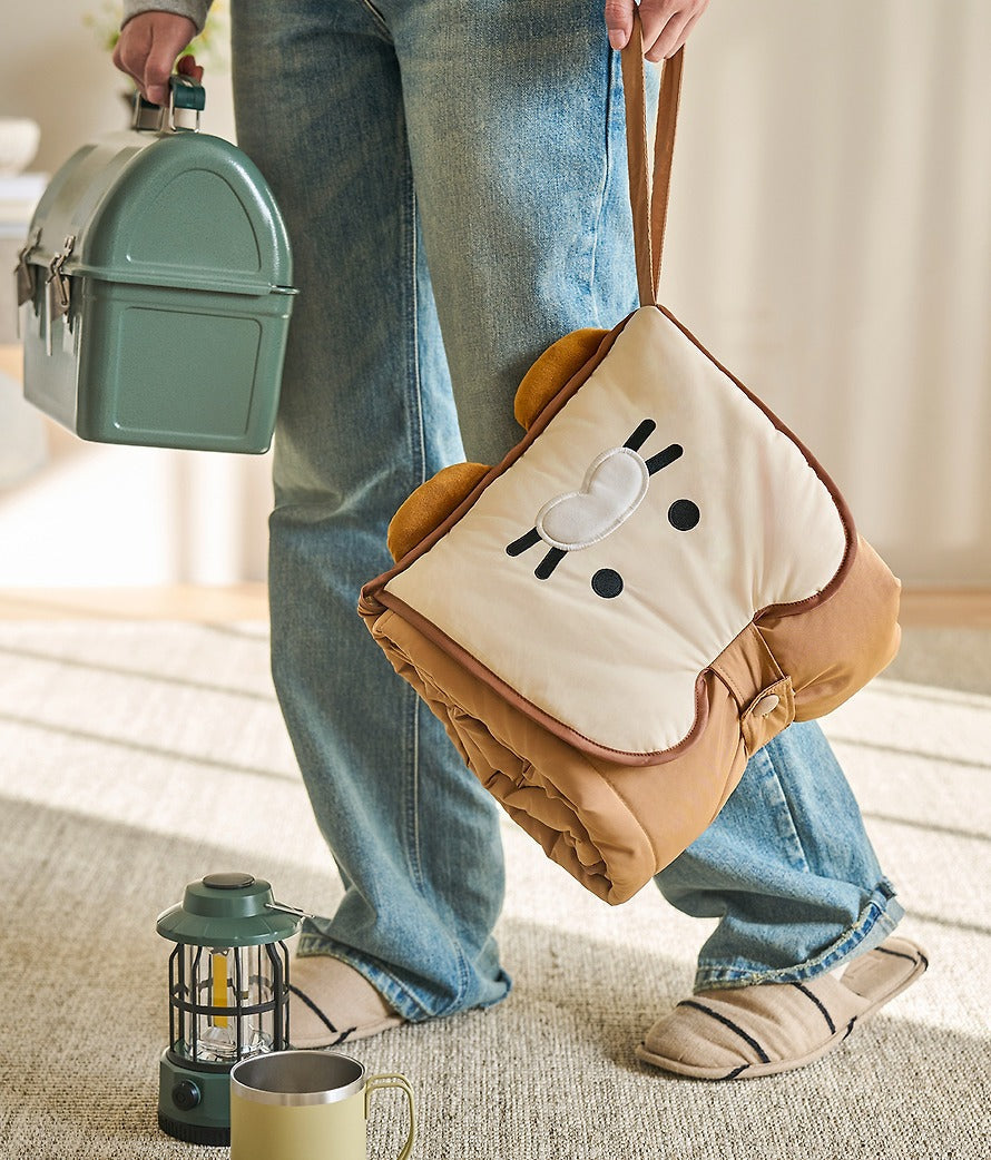 [KAKAO FRIENDS] Bread Foldable Quilted Blanket Chunsik