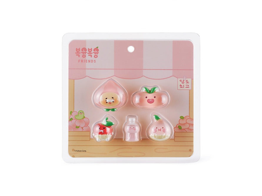 [KAKAO FRIENDS] Peach Hair Accessory Set Clips and Bands Apeach