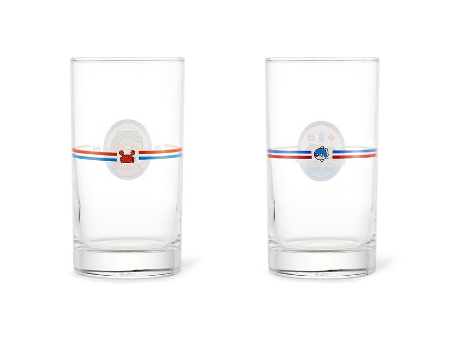 [KAKAO FRIENDS]Choonsik Beer Glass Set 2 Pieces Character Drinking Glass