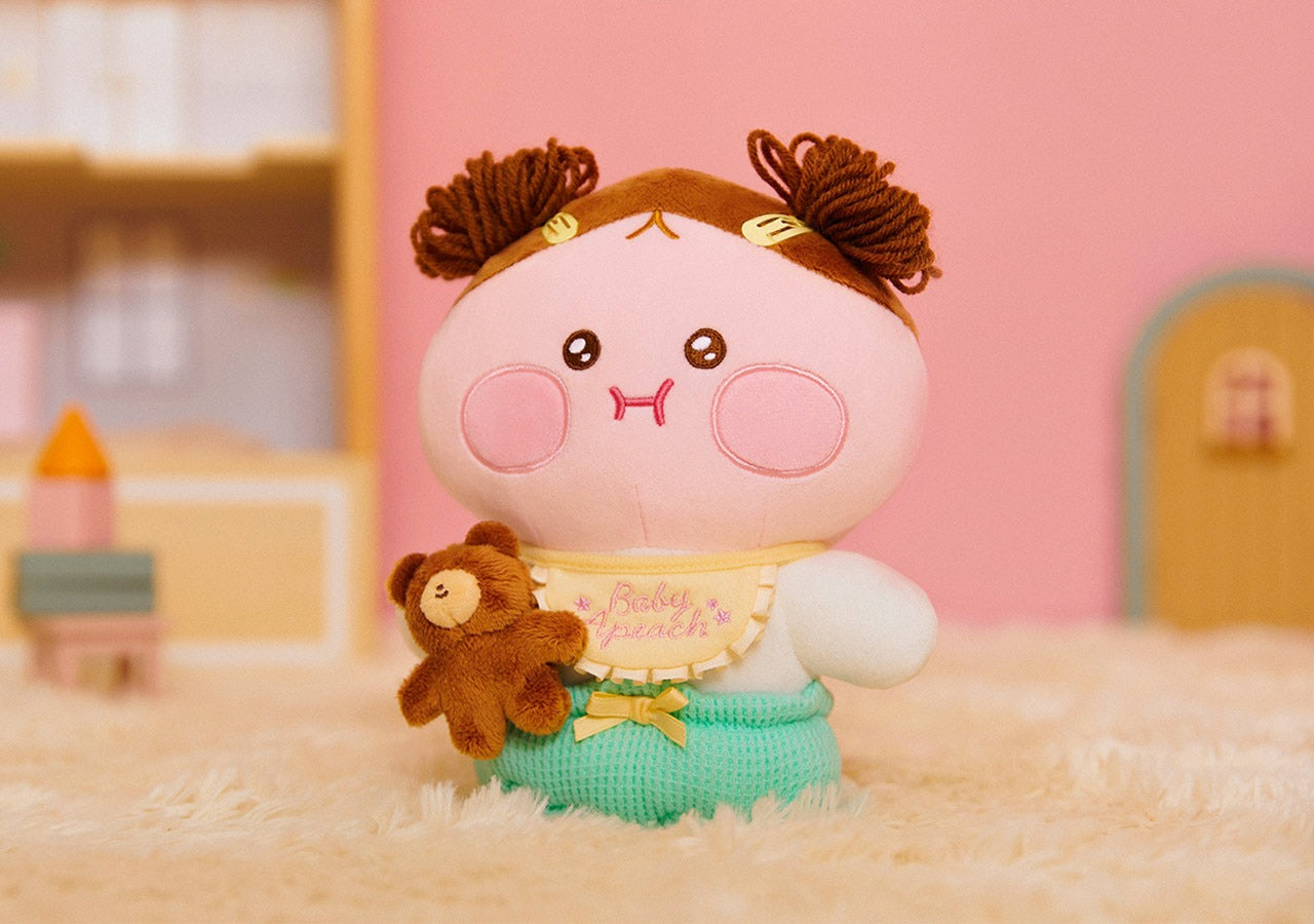 [KAKAO FRIENDS] Baby Dreaming Plush Doll Keychain (Ryan & Apeach)