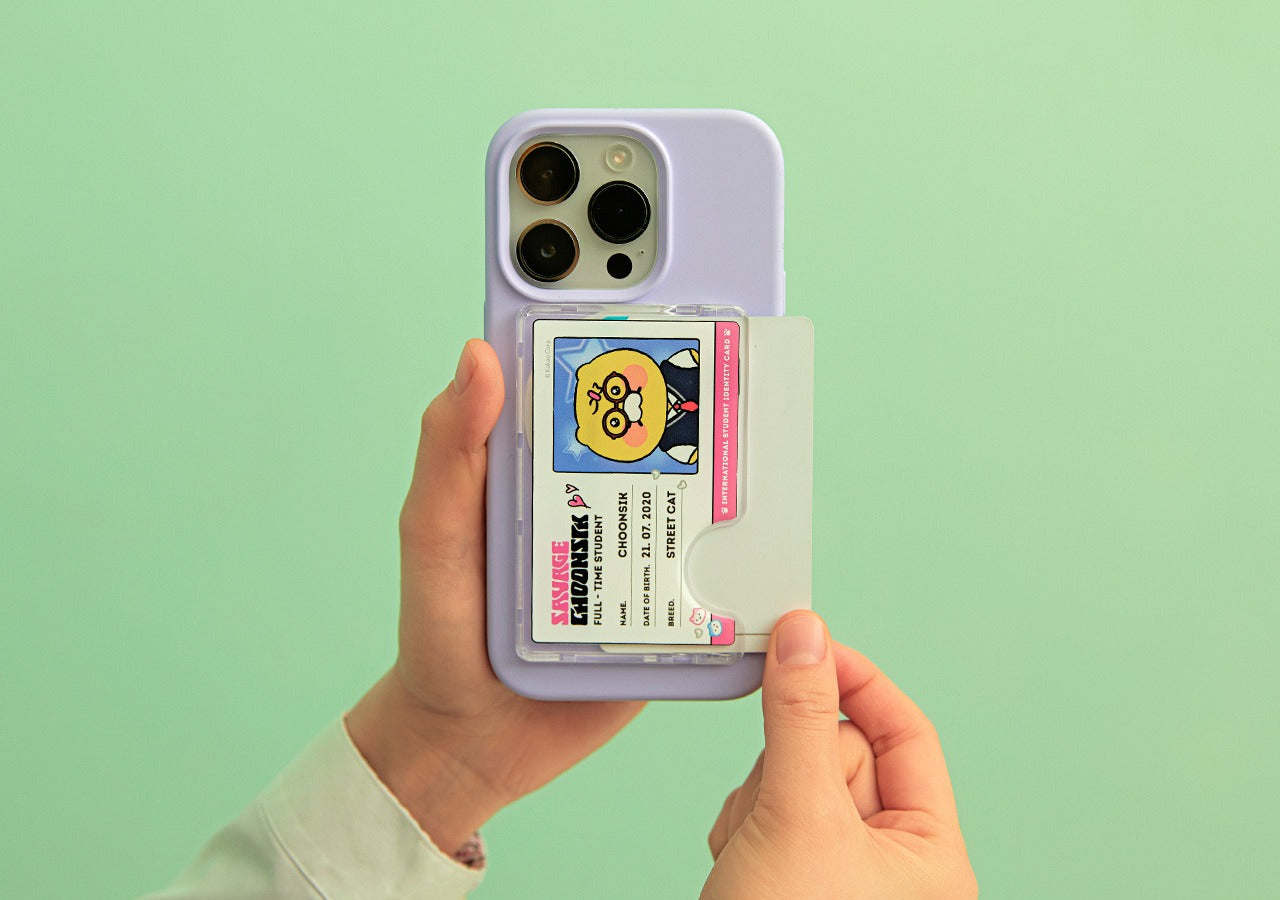 [KAKAO FRIENDS] Work Hard, Cheer Up Chunsik Max-Safe Card Holder