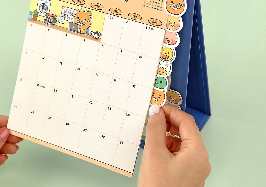 [KAKAO FRIENDS] Every Day 2026 Index Desk Calendar